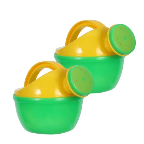 JUMPLAWN 2 Stück Kinder Gießkanne Plastik Badespielzeug für Kleinkinder Tragbar und Leicht für Strand und Badewanne Interaktive Gießkanne für Drinnen und Draußen von JUMPLAWN