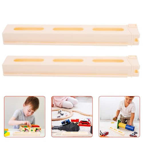 JUMPLAWN Domino Zug Clips 2 Stücke für Kinder Automatische Domino Spielzeug Zubehör Robustes Kunststoffmaterial für Kreatives Spielen Selbstgemacht Fördert Soziale Fähigkeiten von JUMPLAWN