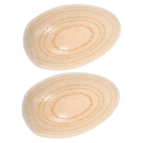JUMPLAWN 2Stücke Holz Maracas Shaker Musikinstrument für Kreative Klangspiel Erlebnisse und Frühe Musikalische Bildung von JUMPLAWN