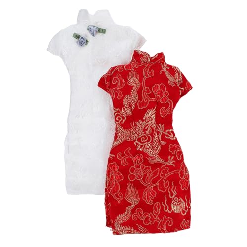 JUMPLAWN 2Stücke Puppenkleidung Cheongsam für Puppen Traditionelles Chinesisches Design Zartes Outfit Spielzeugpuppenkostüm für Kreative DIY Projekte JUMPLAWN 2Stücke Puppenkleidung Cheongsam für Puppen Traditionelles Chinesisches Design Zartes Outfit Spielzeugpuppenkostüm für Kreative DIY Projekte von JUMPLAWN