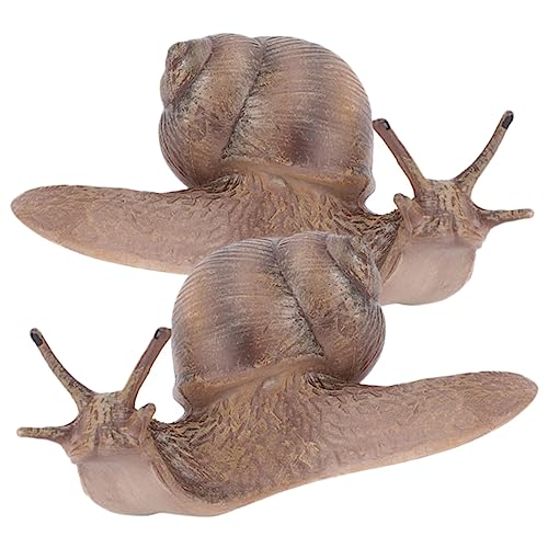 JUMPLAWN 2Stücke Realistische Schneckenfigur Simulierte Tierfiguren aus Hochwertigem für Kreative Spielideen und Dekoration im Garten für JUMPLAWN 2Stücke Realistische Schneckenfigur Simulierte Tierfiguren aus Hochwertigem für Kreative Spielideen und Dekoration im Garten für von JUMPLAWN