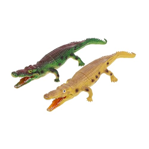JUMPLAWN 2Stücke Realistisches Krokodil mit Schrei Funktion Soft Modell für Geeignet für Badewanne und Pool und Lernspielzeug JUMPLAWN 2Stücke Realistisches Krokodil mit Schrei Funktion Soft Modell für Geeignet für Badewanne und Pool und Lernspielzeug von JUMPLAWN