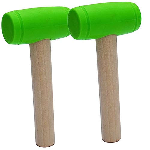 JUMPLAWN 2Stücke Spielzeughämmer Aus Holz Für Lernspielzeug Zur Simulation Von Wartungsarbeiten Für Feiertage Sicher Und Langlebig von JUMPLAWN
