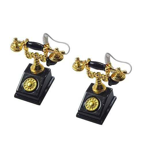 JUMPLAWN Mini-Telefon-Modell 2 Stück Simuliertes Spielzeug-Telefon Miniatur Heim-Requisite Dekoratives Mini- - von JUMPLAWN