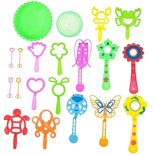 JUMPLAWN Set 3er-Pack Seifenblasenstäbe Für Kinder Blasen Seifenblasenmacher Outdoor Seifenblasenmacher Spielzeug Zufällige Farbe von JUMPLAWN