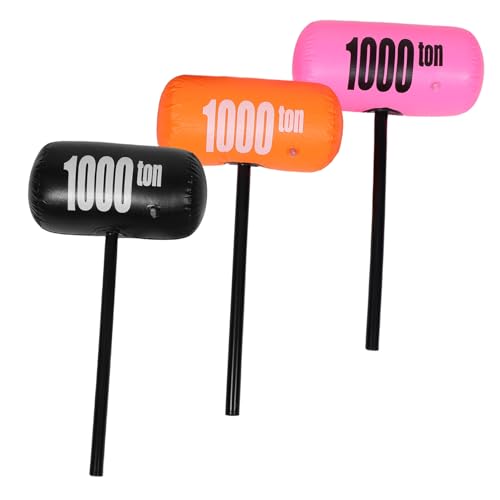 JUMPLAWN 3 Stück Aufblasbares PVC-hammerspielzeug Für Festival-Requisiten, Geburtstagsfeiern, Cosplay-zubehör, Halloween-kostüme, Lustige Spielaktivitäten JUMPLAWN 3 Stück Aufblasbares PVC-hammerspielzeug Für Festival-Requisiten, Geburtstagsfeiern, Cosplay-zubehör, Halloween-kostüme, Lustige Spielaktivitäten von JUMPLAWN