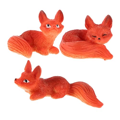 JUMPLAWN 3 Stück Fuchs Figuren aus Harz für Feengärten Terrarien und Kleine Landschaften Niedliche für Garten und Zuhause JUMPLAWN 3 Stück Fuchs Figuren aus Harz für Feengärten Terrarien und Kleine Landschaften Niedliche für Garten und Zuhause von JUMPLAWN