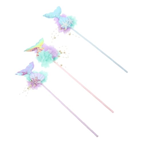 JUMPLAWN 3 Stück Meerjungfrau Zauberstäbe für Glitzernde Partygeschenke für Geburtstagsfeiern Prinzessinnen für Festivals und Cosplay JUMPLAWN 3 Stück Meerjungfrau Zauberstäbe für Glitzernde Partygeschenke für Geburtstagsfeiern Prinzessinnen für Festivals und Cosplay von JUMPLAWN