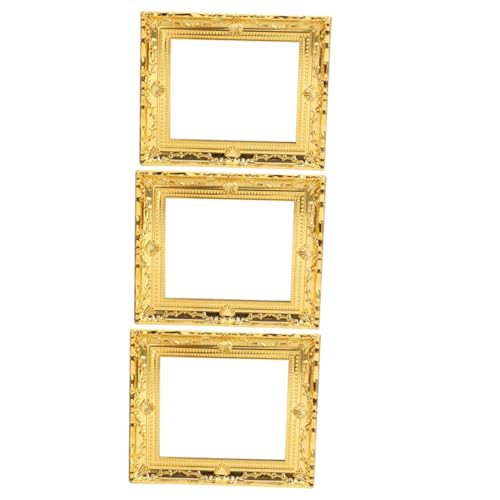 JUMPLAWN 3stücke Miniatur Möbel Für Puppenhäuser Dekorative Miniatur Möbel Mit Goldenem Bilderrahmen Kreatives Spielzeug Für Gestaltung Von Mini-häusern von JUMPLAWN