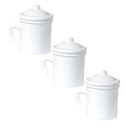 JUMPLAWN 3 Stück Miniatur Essen Und Retro Kinderspielzeug Miniatur Puppenhaus Becher Puppenhaus Miniatur Becher Winzige Becher Miniatur Wasserbecher Winzige Tassen von JUMPLAWN