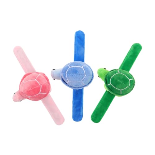 JUMPLAWN 3 Stück Schildkrötenarmband Stofftier -Slap -Armband Gastgeschenke für Kindergeburtstage Plüsch-Schildkröten-Umarmungen Plüsch-Slap-Armband ausgestopfte Tierarmbänder kurzer Plüsch JUMPLAWN 3 Stück Schildkrötenarmband Stofftier -Slap -Armband Gastgeschenke für Kindergeburtstage Plüsch-Schildkröten-Umarmungen Plüsch-Slap-Armband ausgestopfte Tierarmbänder kurzer Plüsch von JUMPLAWN