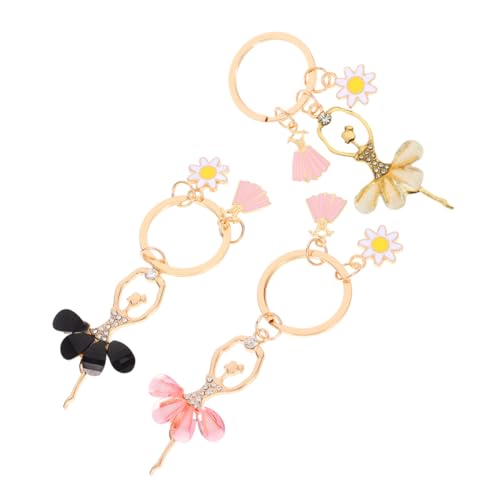 JUMPLAWN 3stücke Ballerina Schlüsselanhänger Elegante Tanzenden Charme Für Handtaschen Rucksäcke Süße Accessoires Für Frauen Und Mädchen Für Tanzliebhaber Und von JUMPLAWN