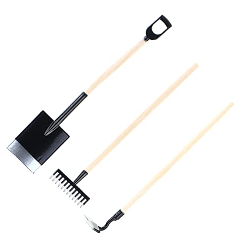 JUMPLAWN 3 Stück Zubehör für Puppenhäuser Rechen Mini Zubehör für Hausmodelle Puppenhaus-Gartenwerkzeug Kleine Gartenwerkzeuge Plastik Black JUMPLAWN 3 Stück Zubehör für Puppenhäuser Rechen Mini Zubehör für Hausmodelle Puppenhaus-Gartenwerkzeug Kleine Gartenwerkzeuge Plastik Black von JUMPLAWN
