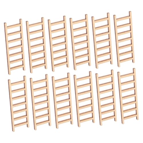 JUMPLAWN 30 Stück Miniatur Holzleiter Stabile Kleine Deko Holztreppe für Puppenhaus Bonsai Garten Sandtisch Draußen Platzsparend DIY Miniaturen Zubehör Vielseitig für Landschaftsmodelle JUMPLAWN 30 Stück Miniatur Holzleiter Stabile Kleine Deko Holztreppe für Puppenhaus Bonsai Garten Sandtisch Draußen Platzsparend DIY Miniaturen Zubehör Vielseitig für Landschaftsmodelle von JUMPLAWN