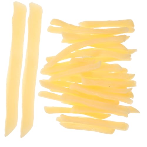 JUMPLAWN 30Stücke Simulierte Frites Modell Lebensechte Künstliche Frites Für Party Dekoration Fotografie Requisiten Restaurant Anzeige Und Zubehör Kreative von JUMPLAWN