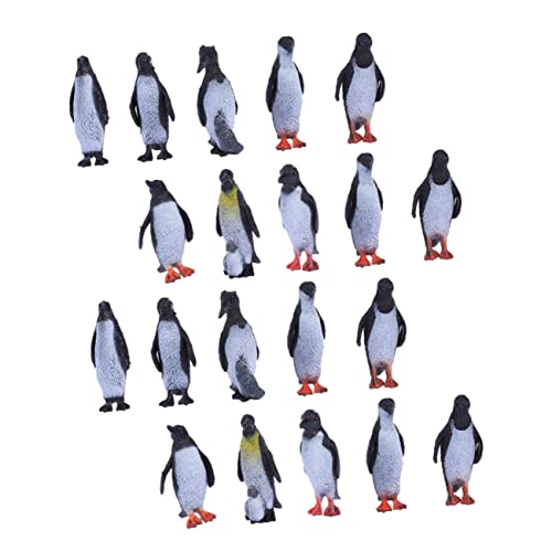 JUMPLAWN 32Stücke Realistische Pinguin Figuren Spielzeug PVC Modelle Multifunktionale Dekoration für Kinder und Garten Abwaschbar Langlebig für Lernspielzeug und Sammler von JUMPLAWN