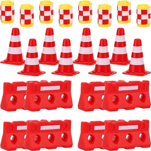 JUMPLAWN 36 Teiliges Verkehrsschild Barrikaden Fußballkegel Set Bus Autos Auf Der Straße Flugzeug Modellbausätze Messgeräte Trainingskegel Mini Für Den Außenbereich Für Sportflugzeug JUMPLAWN 36 Teiliges Verkehrsschild Barrikaden Fußballkegel Set Bus Autos Auf Der Straße Flugzeug Modellbausätze Messgeräte Trainingskegel Mini Für Den Außenbereich Für Sportflugzeug von JUMPLAWN