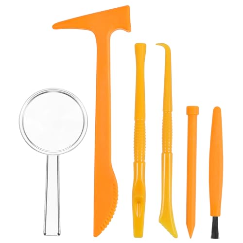 JUMPLAWN 3Sätze Ausgrabungswerkzeug Set DIY mit Hammer Meißel Pinsel und Lupe Farbenfrohes Lernspielzeug für Kreative Entdeckungen für Geburtstags JUMPLAWN 3Sätze Ausgrabungswerkzeug Set DIY mit Hammer Meißel Pinsel und Lupe Farbenfrohes Lernspielzeug für Kreative Entdeckungen für Geburtstags von JUMPLAWN