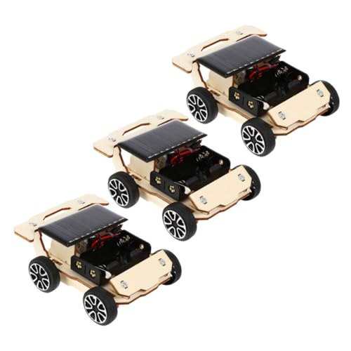 JUMPLAWN 3Sätze Mini Solarauto Bausatz Pack DIY für Wissenschaftsexperimente Holzspielzeug zur Praktischer Fähigkeiten und Lernverständnis JUMPLAWN 3Sätze Mini Solarauto Bausatz Pack DIY für Wissenschaftsexperimente Holzspielzeug zur Praktischer Fähigkeiten und Lernverständnis von JUMPLAWN