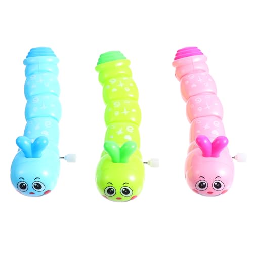 JUMPLAWN 3St Raupe Spiele Springendes zum Aufziehen Babyspielzeug für kinderspielzeug Kid Toys Wickeln auf Partybevorzugungs- Plastik JUMPLAWN 3St Raupe Spiele Springendes zum Aufziehen Babyspielzeug für kinderspielzeug Kid Toys Wickeln auf Partybevorzugungs- Plastik von JUMPLAWN