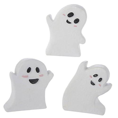 JUMPLAWN 3Stücke Halloween Geisterschild Dekoration Holz Tischaufsätze Für Home Office Und Klassenzimmer Stilvolle Halloween Dekorationen Für Innenräume Langlebig Und Ansprechend von JUMPLAWN