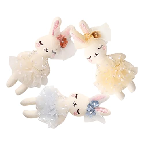 JUMPLAWN 3Stücke Plüsch Hase Weiche Stoffkaninchen Deko Für DIY Bastelprojekte Ostergeschenk Für Kinderzimmerdekoration von JUMPLAWN