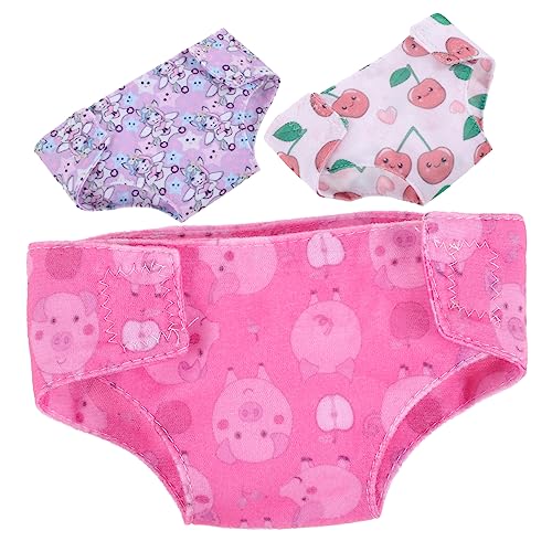 JUMPLAWN 3Stücke Puppenhöschen für Spielzeugpuppen Unterwäsche Accessoires für Kreative Rollenspiele für Puppen Verkleiden von JUMPLAWN