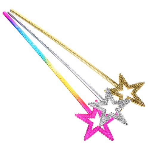 JUMPLAWN 3Stücke Star Fairy Zauberstäbe für Glitzer Feenstab und Regenbogenfarben Requisiten für Kinderpartys Cosplay und Bühnenaufführungen JUMPLAWN 3Stücke Star Fairy Zauberstäbe für Glitzer Feenstab und Regenbogenfarben Requisiten für Kinderpartys Cosplay und Bühnenaufführungen von JUMPLAWN