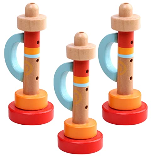 JUMPLAWN 3Stücke Teiliges Holzspielzeug Trompete für Kreatives Musikinstrument für Kleine Musiker für Partys Geburtstagsfeiern und Spielerisches Lernen JUMPLAWN 3Stücke Teiliges Holzspielzeug Trompete für Kreatives Musikinstrument für Kleine Musiker für Partys Geburtstagsfeiern und Spielerisches Lernen von JUMPLAWN
