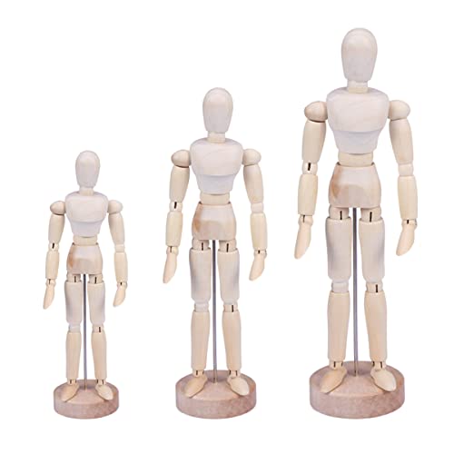 JUMPLAWN 3Stücke Teiliges Kreatives Holzpuppen Gelenkige Figuren als Desktop Pädagogisches JUMPLAWN 3Stücke Teiliges Kreatives Holzpuppen Gelenkige Figuren als Desktop Pädagogisches von JUMPLAWN