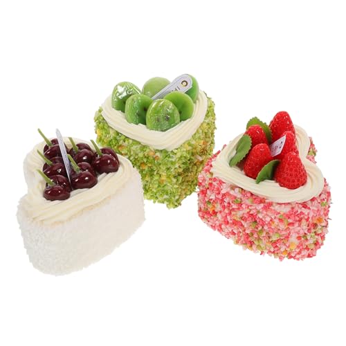 JUMPLAWN 3pcs Kunstfutter Für Kuchendekoration Dessertmodelle Künstliche Kuchen Lebensmittel Display Requisiten Realistischer Simulationskuchen Für Partyversorgungen Und Fotografie JUMPLAWN 3pcs Kunstfutter Für Kuchendekoration Dessertmodelle Künstliche Kuchen Lebensmittel Display Requisiten Realistischer Simulationskuchen Für Partyversorgungen Und Fotografie von JUMPLAWN