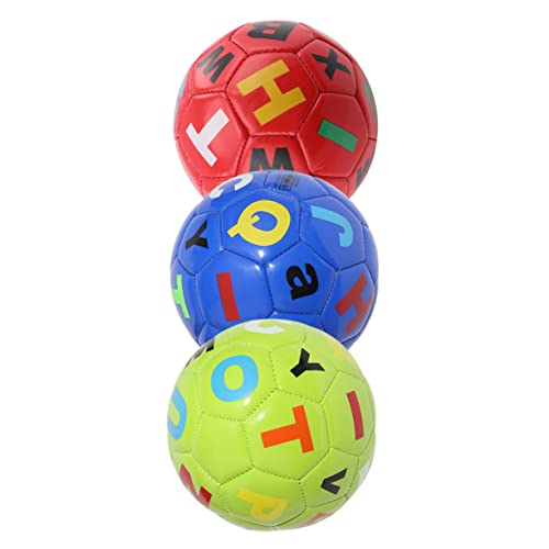 JUMPLAWN 3pcs Kinder Fußball Aufblasbare Fußball Spielzeug Kleinkind Fußball Spielzeug Kinder Spielzeug Für Outdoor Zufällige Farbe von JUMPLAWN