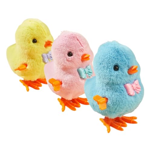 JUMPLAWN 3st Küken Aufziehspielzeug Für Kleinkinder -Huhn- Kükenspielzeug Aufziehen -osterkorbfüller Haustier-küken- Osterkörbchenfüller Plüsch JUMPLAWN 3st Küken Aufziehspielzeug Für Kleinkinder -Huhn- Kükenspielzeug Aufziehen -osterkorbfüller Haustier-küken- Osterkörbchenfüller Plüsch von JUMPLAWN