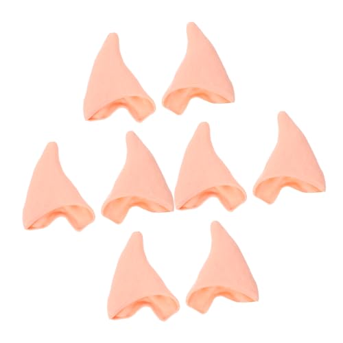 JUMPLAWN 4 Paare Hexenelf Ohren Weihnachten Elfenohren Dekoration Stütze Requisiten Fee Falsche Ohren Für Halloween Realistische Ohren Clips Spitz Cosplay-Ohr Emulsion Beige JUMPLAWN 4 Paare Hexenelf Ohren Weihnachten Elfenohren Dekoration Stütze Requisiten Fee Falsche Ohren Für Halloween Realistische Ohren Clips Spitz Cosplay-Ohr Emulsion Beige von JUMPLAWN