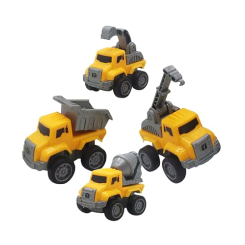 JUMPLAWN 4 Stück Auto zurückziehen Junge Auto Mini-Pullback-LKW für Kleinkinder kleines BAU-LKW- reibungsbetriebene Fahrzeuge Plastik JUMPLAWN 4 Stück Auto zurückziehen Junge Auto Mini-Pullback-LKW für Kleinkinder kleines BAU-LKW- reibungsbetriebene Fahrzeuge Plastik von JUMPLAWN