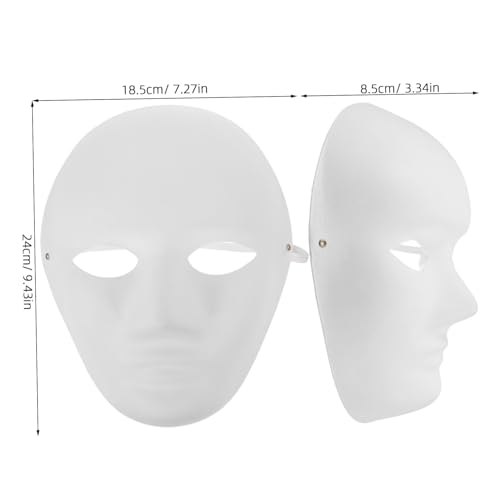 JUMPLAWN 4 Stück DIY Blanko Masken aus Umweltfreundlichem Papierpulp Leichte Geruchsfreie Handbemalbare Masken für Halloween Cosplay Kostümparty Bühnenauftritte Kinderbasteln JUMPLAWN 4 Stück DIY Blanko Masken aus Umweltfreundlichem Papierpulp Leichte Geruchsfreie Handbemalbare Masken für Halloween Cosplay Kostümparty Bühnenauftritte Kinderbasteln von JUMPLAWN