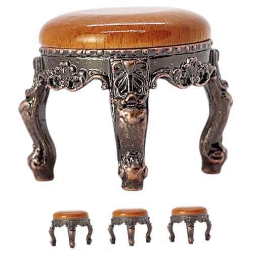 JUMPLAWN 4 Stück Mini Haushocker Puppenmöbel Szenenzubehör Spielzeughaus Retro Vintage Heimdekor Runder Tischdekor Puppenzubehör Dinging Hocker Modell Mini Rundhocker JUMPLAWN 4 Stück Mini Haushocker Puppenmöbel Szenenzubehör Spielzeughaus Retro Vintage Heimdekor Runder Tischdekor Puppenzubehör Dinging Hocker Modell Mini Rundhocker von JUMPLAWN