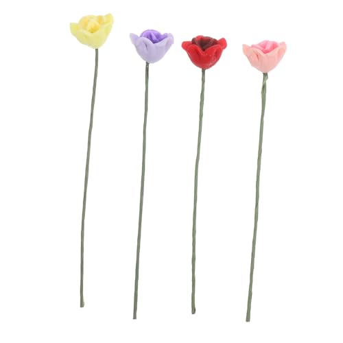 JUMPLAWN 4stücke Miniatur Rosenblumen Künstliche Deko Blumen Für Puppenhaus Und Miniatur Landschaft Natürliche Leicht Praktisch Für Projekte JUMPLAWN 4stücke Miniatur Rosenblumen Künstliche Deko Blumen Für Puppenhaus Und Miniatur Landschaft Natürliche Leicht Praktisch Für Projekte von JUMPLAWN