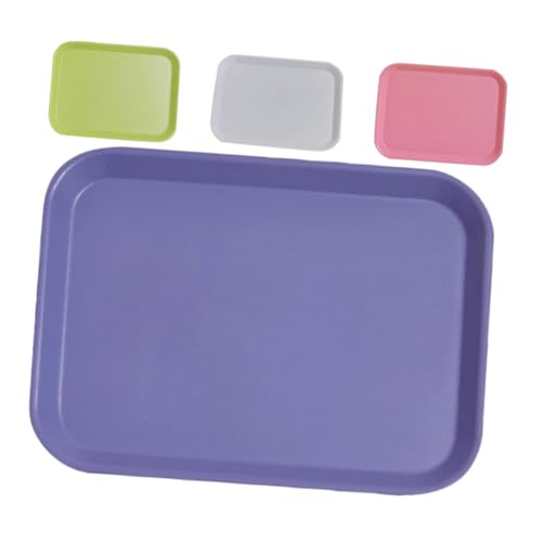 JUMPLAWN 4 Stück Mini Tablett Puppenhaus Miniaturen Artikel Puppenhaus Lebensmittel Yrays Puppenhaus Obstteller Puppenhaus Möbel Mini Teller Für Puppen Puppenhaus von JUMPLAWN