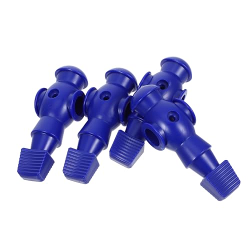JUMPLAWN 4 Stück Pokerspieler Kicker Fußball Party Mechanische Figur Kickertisch Zubehör Mini -Tabletop -Fußballspiel -Kickerautomat Fußballspielzeug Kickermann Ersatz Harz Blau von JUMPLAWN