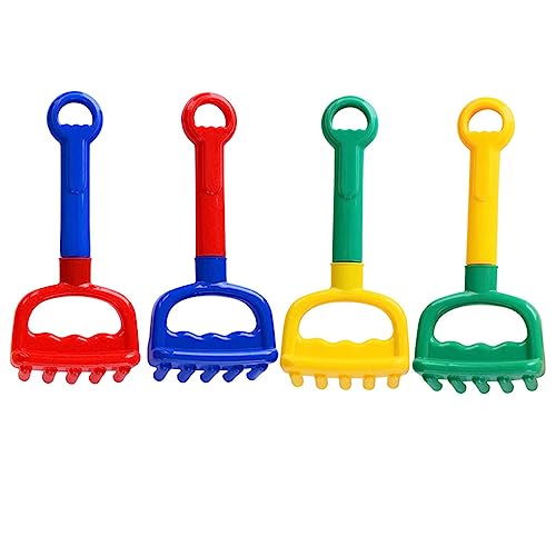 JUMPLAWN 4 Stück Strand -Rake - Sandrechen für den Strand Strandschaufel Sandkelle Sommerspielzeug für Kleinkinder Strandsandwerkzeug Kinderrake Plastik rot JUMPLAWN 4 Stück Strand -Rake - Sandrechen für den Strand Strandschaufel Sandkelle Sommerspielzeug für Kleinkinder Strandsandwerkzeug Kinderrake Plastik rot von JUMPLAWN