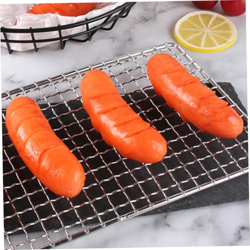 JUMPLAWN 4 Stück Teiliges Realistisch Geformter Bratwurst Dekor aus PVC Detailgetreues Modell als Fotorequisite Vielseitig für Restaurant Bäckerei und Hausdekoration Langlebig und JUMPLAWN 4 Stück Teiliges Realistisch Geformter Bratwurst Dekor aus PVC Detailgetreues Modell als Fotorequisite Vielseitig für Restaurant Bäckerei und Hausdekoration Langlebig und von JUMPLAWN
