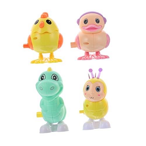 JUMPLAWN 4 Stück Uhrwerk Tierspielzeug Tierisches Uhrwerk- Interessantes Aufziehspielzeug Uhrwerk Aufziehbares Kinderspielzeug Plastik JUMPLAWN 4 Stück Uhrwerk Tierspielzeug Tierisches Uhrwerk- Interessantes Aufziehspielzeug Uhrwerk Aufziehbares Kinderspielzeug Plastik von JUMPLAWN