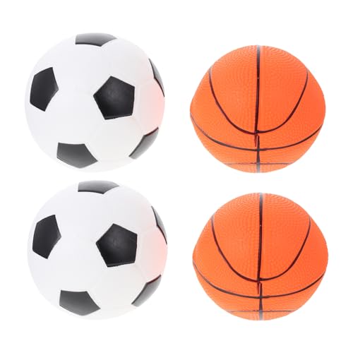 JUMPLAWN 4 Stück aufblasbarer Ball Kinderbasketball Kleiner Basketball Mini -Bälle aufblasbare Fußbälle -Basketball Fußball Basketballbälle PVC JUMPLAWN 4 Stück aufblasbarer Ball Kinderbasketball Kleiner Basketball Mini -Bälle aufblasbare Fußbälle -Basketball Fußball Basketballbälle PVC von JUMPLAWN