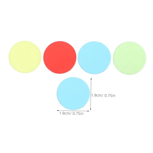 JUMPLAWN 400 Stück Bingo Chips Markierer Kunststoffspielchips Transparent Farblich Sortiert für Bingo Spielkarten Zubehör Lernspiele von JUMPLAWN