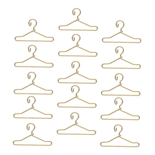 JUMPLAWN 40Stücke Miniatur Puppenkleiderbügel Goldene Kleiderbügel für Puppen für Puppenschränke und Puppenhaus Dekoration für Aufbewahrung von Puppenkleidung JUMPLAWN 40Stücke Miniatur Puppenkleiderbügel Goldene Kleiderbügel für Puppen für Puppenschränke und Puppenhaus Dekoration für Aufbewahrung von Puppenkleidung von JUMPLAWN