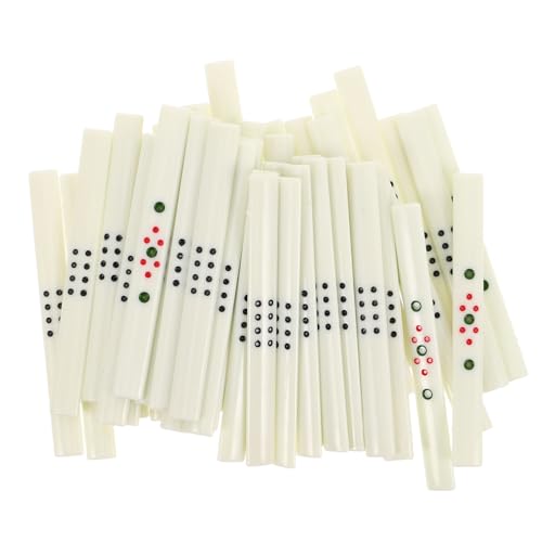JUMPLAWN 44-teiliges Mahjong-Spiel-punktespiel-Set, Wettzubehör Für Chinesische Mahjong-Spieler Und Traditionelle Brettspiele JUMPLAWN 44-teiliges Mahjong-Spiel-punktespiel-Set, Wettzubehör Für Chinesische Mahjong-Spieler Und Traditionelle Brettspiele von JUMPLAWN
