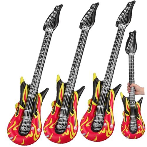 JUMPLAWN 4Stücke Aufblasbares Instrumenten Gitarre für Tragbare Party Requisiten Langlebige und Sichere Spielzeuge für Musik Themen Events für und Feiern JUMPLAWN 4Stücke Aufblasbares Instrumenten Gitarre für Tragbare Party Requisiten Langlebige und Sichere Spielzeuge für Musik Themen Events für und Feiern von JUMPLAWN