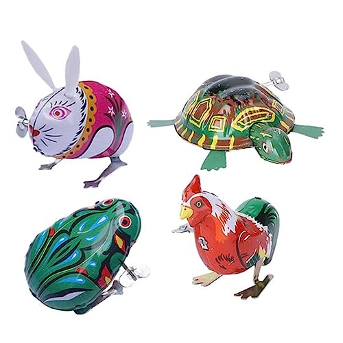 JUMPLAWN 4Stücke Aufziehspielzeug Für Nostalgische Blechtiere Mit Windmäusen Und Springfröschen Pädagogisches Für Jungen Und Zufällige Designs JUMPLAWN 4Stücke Aufziehspielzeug Für Nostalgische Blechtiere Mit Windmäusen Und Springfröschen Pädagogisches Für Jungen Und Zufällige Designs von JUMPLAWN