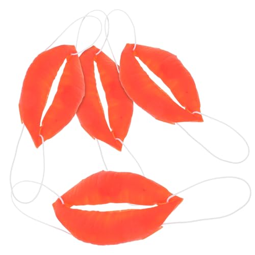 JUMPLAWN 4Stücke Cosplay Wurst Mund Requisiten Lustige Große Lippen für Karneval für Clownrollen und Partys JUMPLAWN 4Stücke Cosplay Wurst Mund Requisiten Lustige Große Lippen für Karneval für Clownrollen und Partys von JUMPLAWN